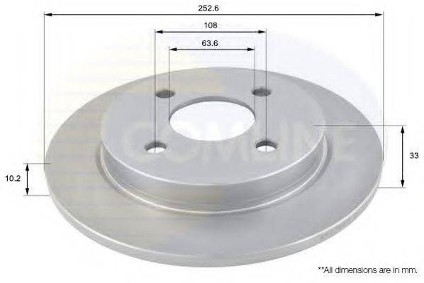 COMLINE ADC1207 гальмівний диск