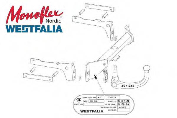 MONOFLEX 307242 Причіпне обладнання