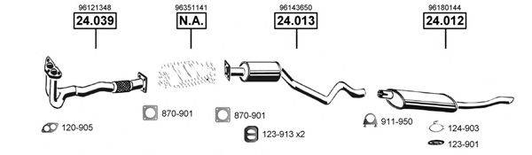 ASMET DE240855 Система випуску ОГ