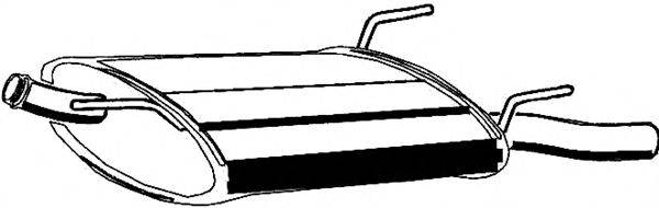 ASMET 23016 Глушник вихлопних газів кінцевий