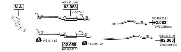 ASMET ME012310 Система випуску ОГ