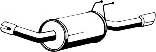 ASMET 07111 Глушник вихлопних газів кінцевий