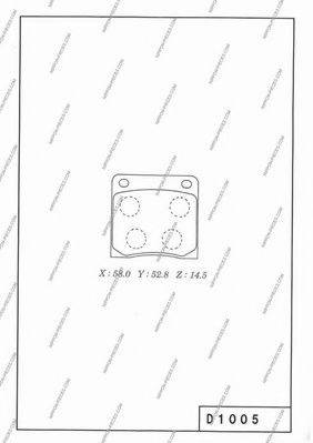 NPS N360N00 Комплект гальмівних колодок, дискове гальмо