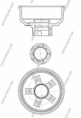 NPS K340A05 Гальмівний барабан