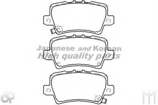 ASHUKI 10838104A Комплект гальмівних колодок, дискове гальмо