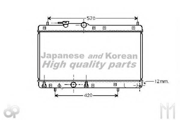 ASHUKI D55158 Радіатор, охолодження двигуна