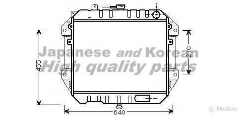 ASHUKI D55179 Радіатор, охолодження двигуна