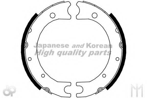 ASHUKI HRK13105 Комплект гальмівних колодок, стоянкова гальмівна система