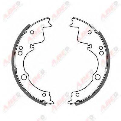 ABE C0E002ABE Комплект гальмівних колодок