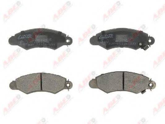 ABE C18012ABE Комплект гальмівних колодок, дискове гальмо