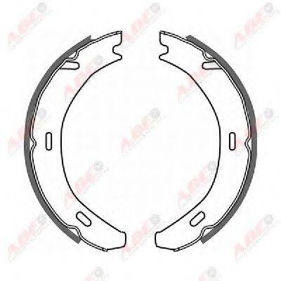 ABE CRM002ABE Комплект гальмівних колодок, стоянкова гальмівна система