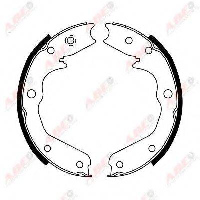 ABE CRX001ABE Комплект гальмівних колодок, стоянкова гальмівна система