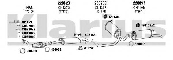 KLARIUS 180448E Система випуску ОГ