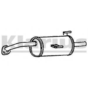 KLARIUS 220223 Глушник вихлопних газів кінцевий