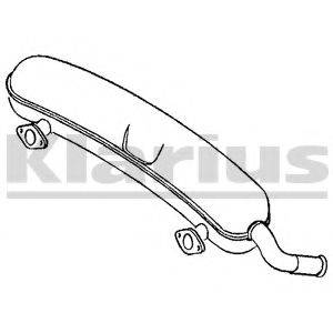 KLARIUS 230321 Глушник вихлопних газів кінцевий