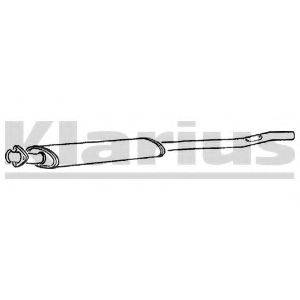 KLARIUS 250039 Середній глушник вихлопних газів