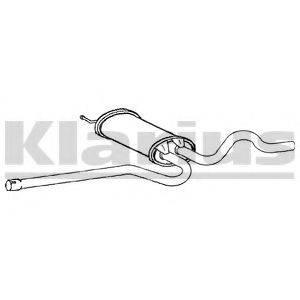 KLARIUS 250509 Середній глушник вихлопних газів