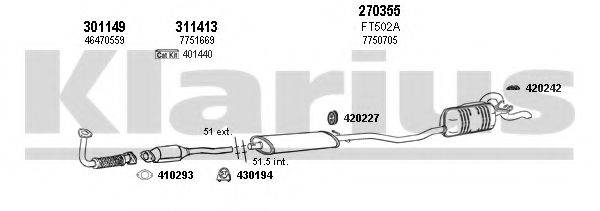 KLARIUS 330395E Система випуску ОГ