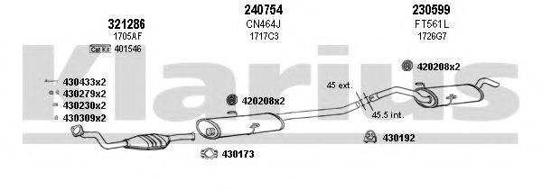 KLARIUS 330760E Система випуску ОГ