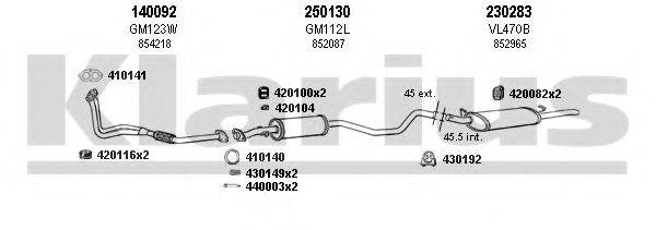 KLARIUS 390492E Система випуску ОГ