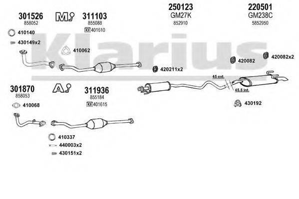 KLARIUS 391122E Система випуску ОГ