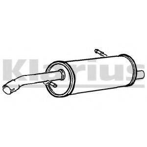 KLARIUS 220751 Глушник вихлопних газів кінцевий