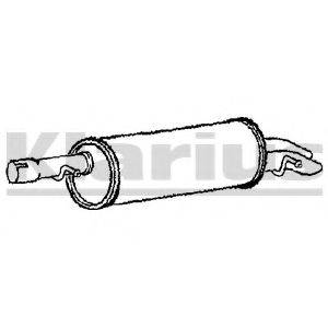 KLARIUS 220789 Глушник вихлопних газів кінцевий