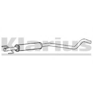 KLARIUS 260948 Середній глушник вихлопних газів