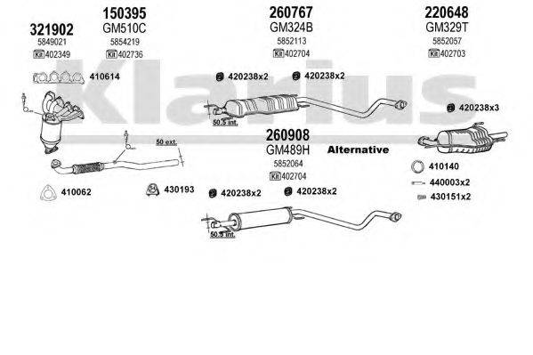 KLARIUS 391391E Система випуску ОГ