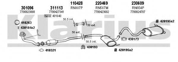 KLARIUS 720947E Система випуску ОГ