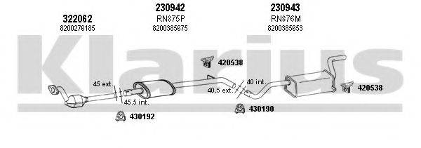 KLARIUS 720961E Система випуску ОГ