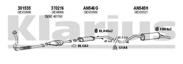 KLARIUS 120137U Система випуску ОГ
