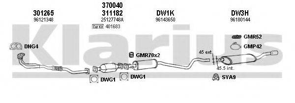 KLARIUS 310005U Система випуску ОГ
