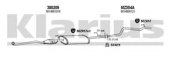 KLARIUS 600402U Система випуску ОГ