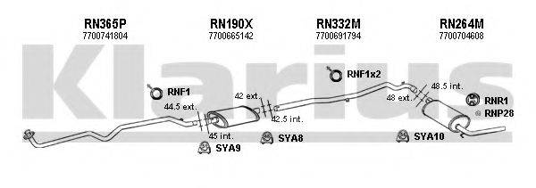 KLARIUS 720543U Система випуску ОГ