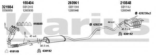 KLARIUS 750167E Система випуску ОГ