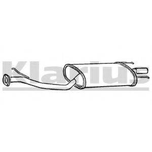 KLARIUS HA257W Глушник вихлопних газів кінцевий