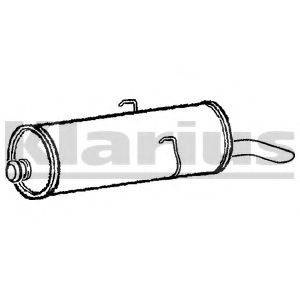 KLARIUS PG443W Глушник вихлопних газів кінцевий