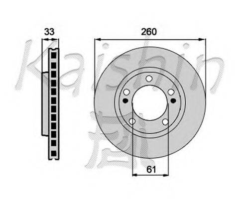 KAISHIN CBR379 гальмівний диск