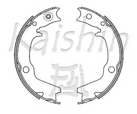 KAISHIN K6704 Комплект гальмівних колодок