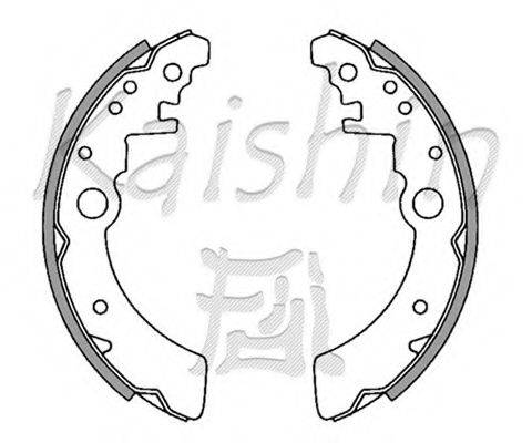 KAISHIN K7743 Комплект гальмівних колодок