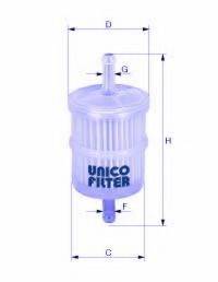 UNICO FILTER FI61231 Паливний фільтр