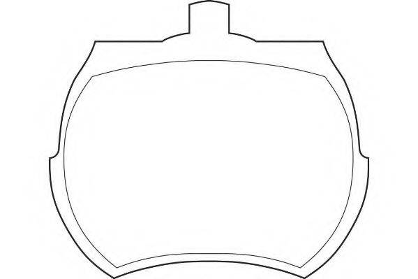 WAGNER WBP20038A Комплект гальмівних колодок, дискове гальмо