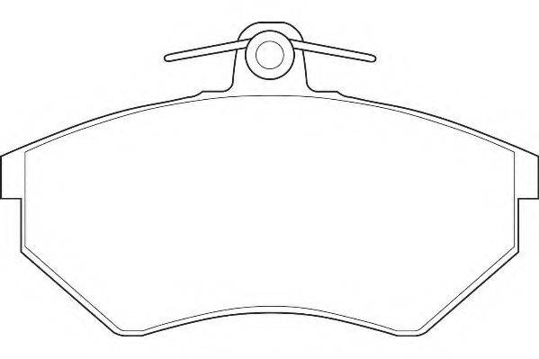 WAGNER WBP20168B Комплект гальмівних колодок, дискове гальмо