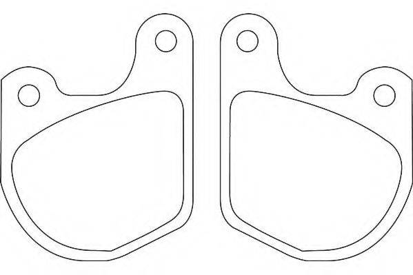 WAGNER WBP20364A Комплект гальмівних колодок, дискове гальмо