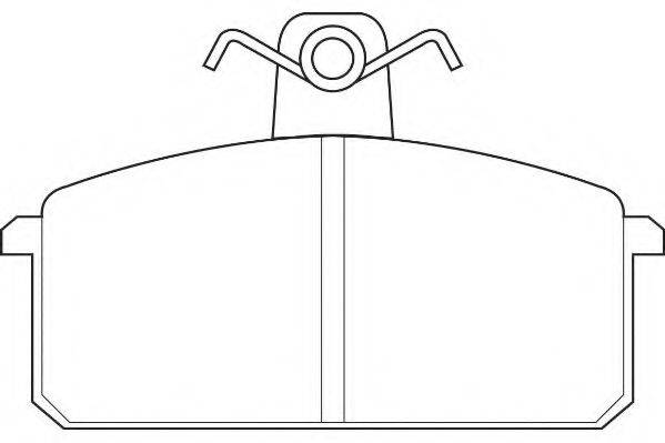 WAGNER WBP20708A Комплект гальмівних колодок, дискове гальмо