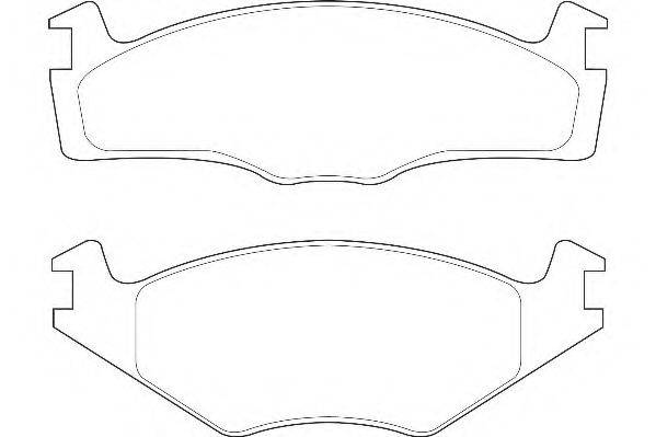 WAGNER WBP20887B Комплект гальмівних колодок, дискове гальмо