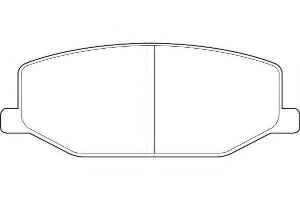 WAGNER WBP21142A Комплект гальмівних колодок, дискове гальмо