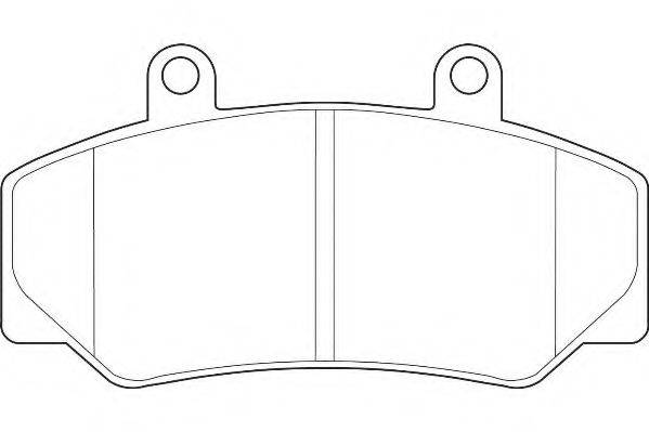 WAGNER WBP21232A Комплект гальмівних колодок, дискове гальмо