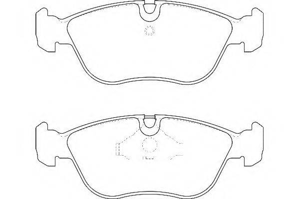 WAGNER WBP21273A Комплект гальмівних колодок, дискове гальмо